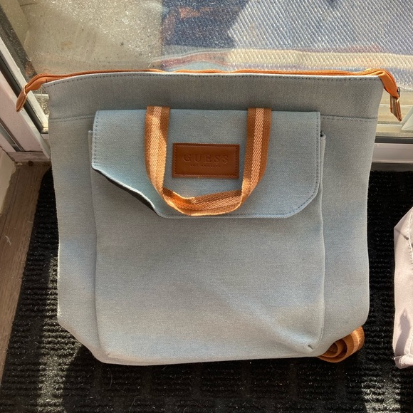 GUESS Denim Handbag/Backpack - Picture 5 of 6
